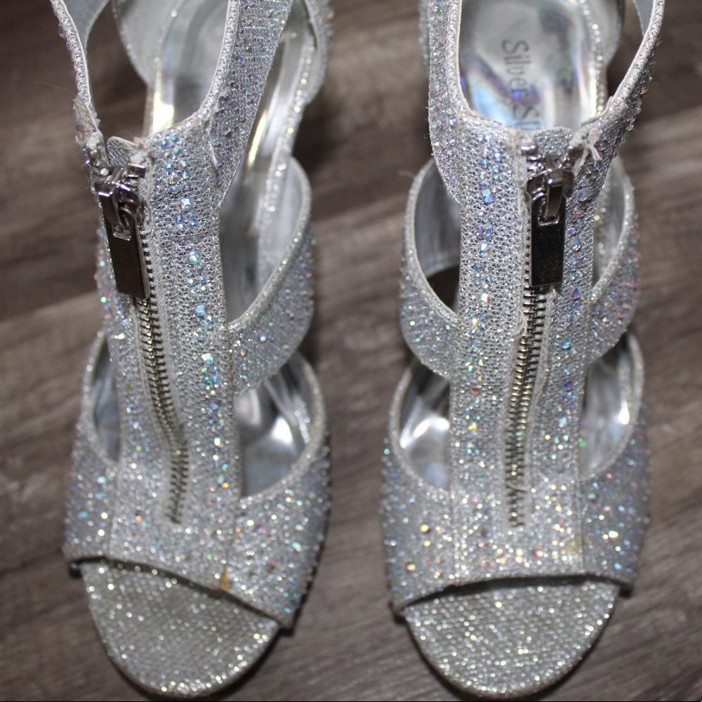 Silver heels
